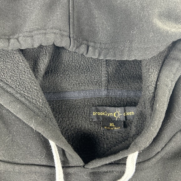 Brooklyn Cloth Hoodie "No More worries" pull over Size XL "Free Peace Of Mind" - Picture 6 of 10